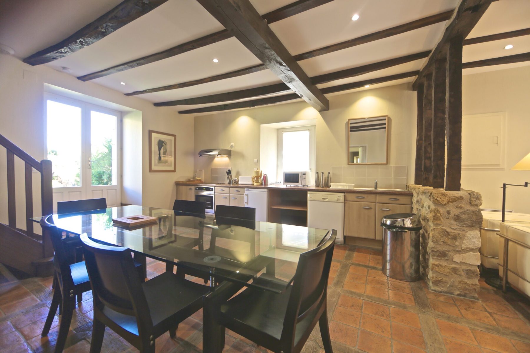 Montagenet - Cuisine - salle à manger du gîte Lavande /1