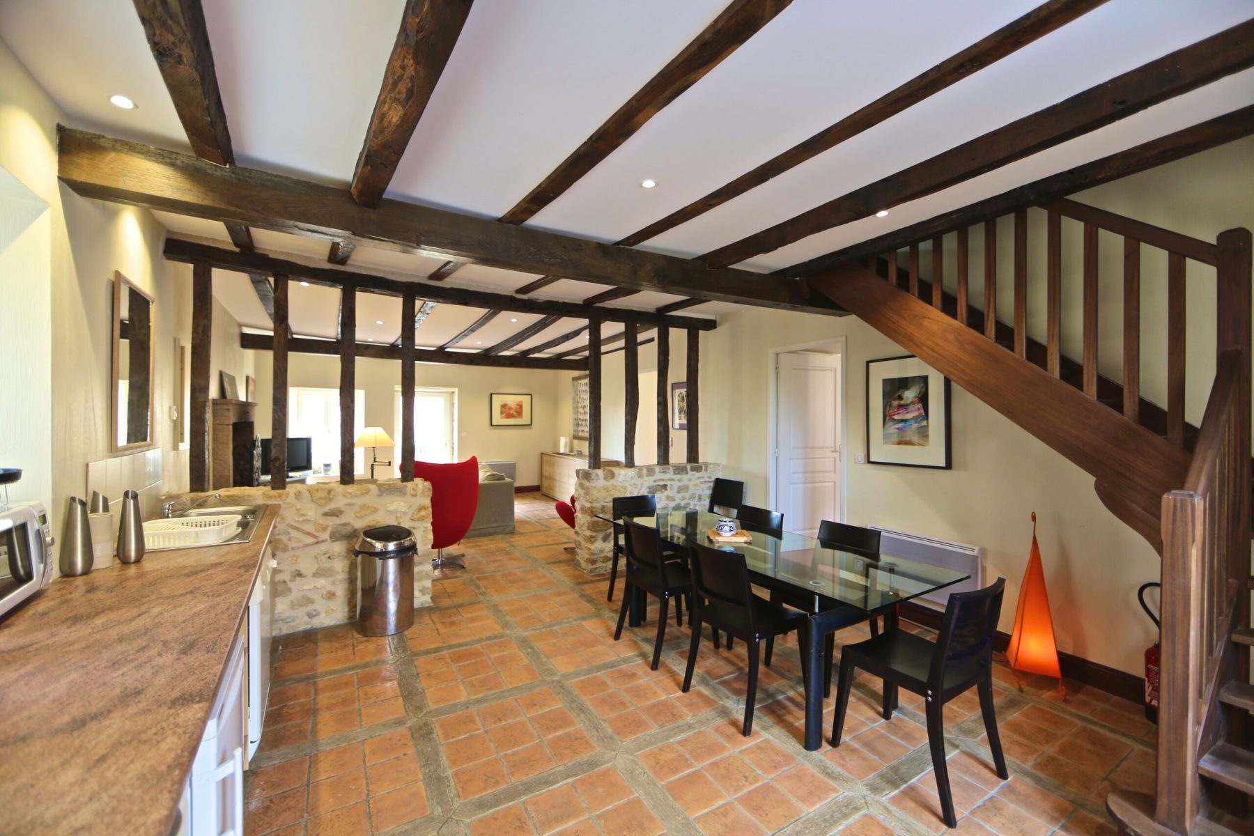 Montagenet -Gîte Lavande - Pièce à vivre