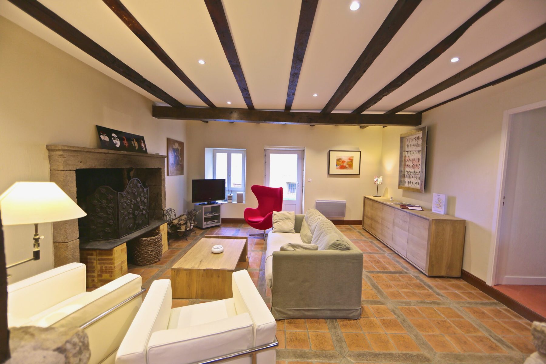 Montagenet - Salon du gîte Lavande